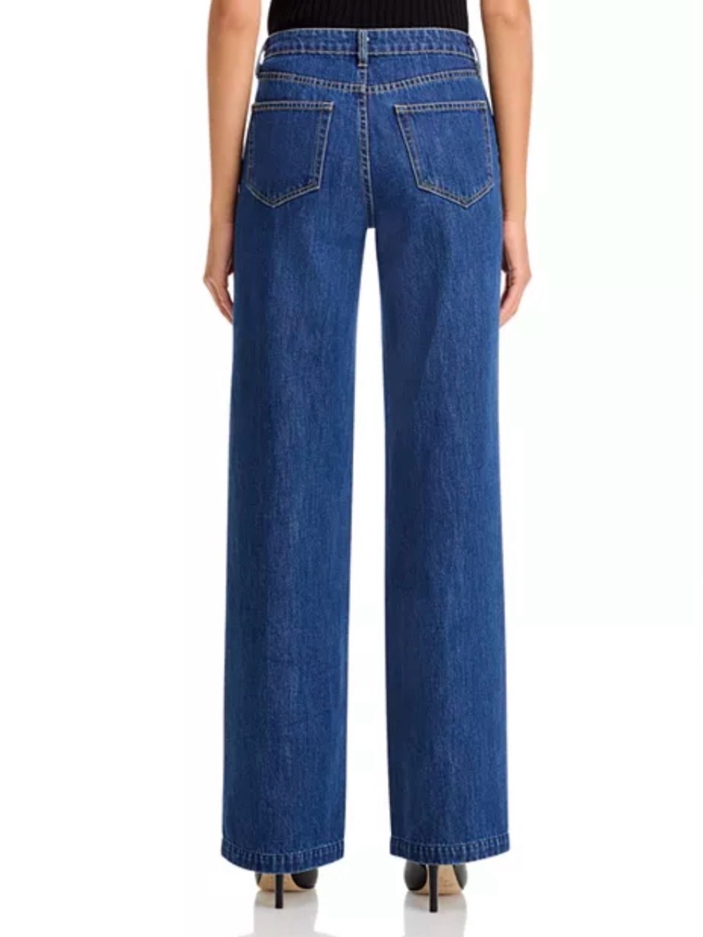 L’AGENCE Clayton Wide Leg High Rise 100% Cotton Jeans Size 27 - Picture 7 of 9
